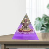 Maxbell 8cm Crystal Orgone Pyramid Buddha Home Furnishing Article Handmade Jewelry