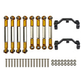 Maxbell RC Car Pull Rod Steering Pull Rod Rod with Pull Rod Base for WPL RC Golden