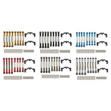 Maxbell RC Car Pull Rod Steering Pull Rod Rod with Pull Rod Base for WPL RC Golden