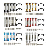 Maxbell RC Car Pull Rod Steering Pull Rod Rod with Pull Rod Base for WPL RC Golden