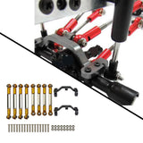 Maxbell RC Car Pull Rod Steering Pull Rod Rod with Pull Rod Base for WPL RC Golden