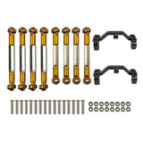 Maxbell RC Car Pull Rod Steering Pull Rod Rod with Pull Rod Base for WPL RC Golden