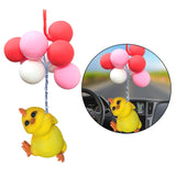 Maxbell Colorful Car Rear View Mirror Pendant Interior Decoration Yellow Chick