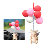 Maxbell Colorful Car Rear View Mirror Pendant Interior Decoration Little Flying Pig