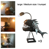 Maxbell Retro 3D Fish Art Night Light Basements Bars Bedroom Decor for Kids Adults L