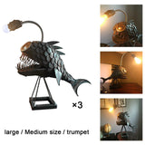 Maxbell Retro 3D Fish Art Night Light Basements Bars Bedroom Decor for Kids Adults L