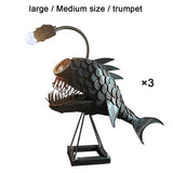 Maxbell Retro 3D Fish Art Night Light Basements Bars Bedroom Decor for Kids Adults L