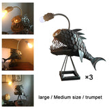 Maxbell Retro 3D Fish Art Night Light Basements Bars Bedroom Decor for Kids Adults L