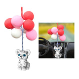 Maxbell Colorful Car Rear View Mirror Pendant Interior Decoration White Leopard