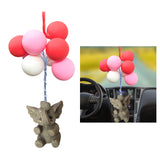 Maxbell Colorful Car Rear View Mirror Pendant Interior Decoration Elephant 1