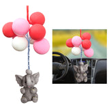 Maxbell Colorful Car Rear View Mirror Pendant Interior Decoration Elephant 2