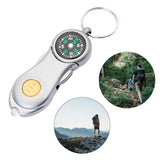 Maxbell Pocket Keychain Compass Key Ring Outdoor Carabiner Ring Hiking Camping Tool