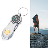 Maxbell Pocket Keychain Compass Key Ring Outdoor Carabiner Ring Hiking Camping Tool