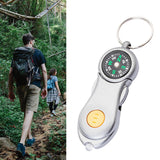 Maxbell Pocket Keychain Compass Key Ring Outdoor Carabiner Ring Hiking Camping Tool