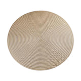 Maxbell Dining Table Place Mats 15" Non-Slip Insulation Setting Mats for Hotel Decor light golden