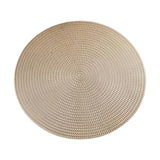 Maxbell Dining Table Place Mats 15" Non-Slip Insulation Setting Mats for Hotel Decor light golden