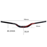 Maxbell Road Mountain Bike Handlebar Bicycle 31.8mm Extra Long Riser Bar Bike Parts Green