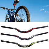 Maxbell Road Mountain Bike Handlebar Bicycle 31.8mm Extra Long Riser Bar Bike Parts Red