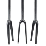 Maxbell Rigid Bike Fork MTB Lightweight 1-1/8'' Threadless Front Fork  Glossy Black