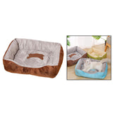 Maxbell Soft Warm Pet Bed Dog Cat Cozy Cushion Mats Plush Bed Blanket Brown 43x30CM