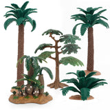 Maxbell 7xMixed Green Model Ancient Tree Train Railroad Forest Layout Decor 4.5-24cm