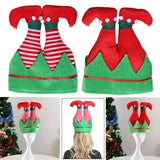 Maxbell Christmas Elf Hat Cute Xmas Holiday Party Costume Favors Gifts Accessories Striped