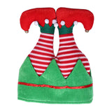 Maxbell Christmas Elf Hat Cute Xmas Holiday Party Costume Favors Gifts Accessories Striped