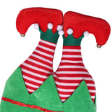 Maxbell Christmas Elf Hat Cute Xmas Holiday Party Costume Favors Gifts Accessories Striped