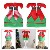 Maxbell Christmas Elf Hat Cute Xmas Holiday Party Costume Favors Gifts Accessories Striped