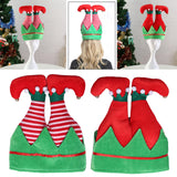 Maxbell Christmas Elf Hat Cute Xmas Holiday Party Costume Favors Gifts Accessories Striped