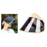 Maxbell 1 Pack Sun Visor Hats Women Large Brim Summer UV Protection Beach Cap White