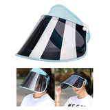 Maxbell 1 Pack Sun Visor Hats Women Large Brim Summer UV Protection Beach Cap Blue