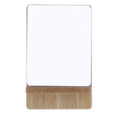 Maxbell Bathroom Shaving Vanity Mirror Standing Wooden Folding Makeup Mirror Small