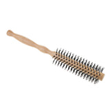 Maxbell Wooden Lotus Round Hair Care Brush Wavy Curling Detangling Comb Hairbrush S