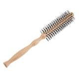 Maxbell Wooden Lotus Round Hair Care Brush Wavy Curling Detangling Comb Hairbrush S