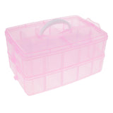 Maxbell Ring,Jewelry,Necklace,Bracelet Storage Box  Dismountable 20 Grid Case Pink