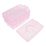 Maxbell Ring,Jewelry,Necklace,Bracelet Storage Box  Dismountable 20 Grid Case Pink