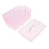 Maxbell Ring,Jewelry,Necklace,Bracelet Storage Box  Dismountable 20 Grid Case Pink