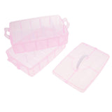 Maxbell Ring,Jewelry,Necklace,Bracelet Storage Box  Dismountable 20 Grid Case Pink