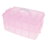 Maxbell Ring,Jewelry,Necklace,Bracelet Storage Box  Dismountable 20 Grid Case Pink