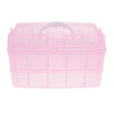 Maxbell Ring,Jewelry,Necklace,Bracelet Storage Box  Dismountable 20 Grid Case Pink