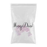 Maxbell 7 Pieces Plastic Clear Transparent Multi-side with Number Dice Set style2