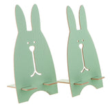 Maxbell Wooden Cute Rabbit Holder Desktop Stander Bracket For Cell Phone Green