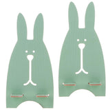 Maxbell Wooden Cute Rabbit Holder Desktop Stander Bracket For Cell Phone Green