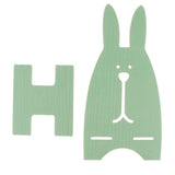 Maxbell Wooden Cute Rabbit Holder Desktop Stander Bracket For Cell Phone Green