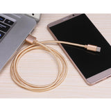 Maxbell Heavy Duty Type-C USB Charger Charging Lead Data Cable 2A 1M for Android Golden