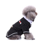 Maxbell Dog Puppy Pet Clothes Stylish Suit Bow Tie Costume Wedding Shirt  S type 1