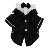 Maxbell Dog Puppy Pet Clothes Stylish Suit Bow Tie Costume Wedding Shirt  S type 1