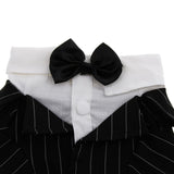 Maxbell Dog Puppy Pet Clothes Stylish Suit Bow Tie Costume Wedding Shirt  S type 1