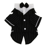 Maxbell Dog Puppy Pet Clothes Stylish Suit Bow Tie Costume Wedding Shirt  S type 1